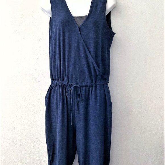 NEW KYODAN NAVY SLEEVELESS JUMPSUIT - Picture 6 of 10